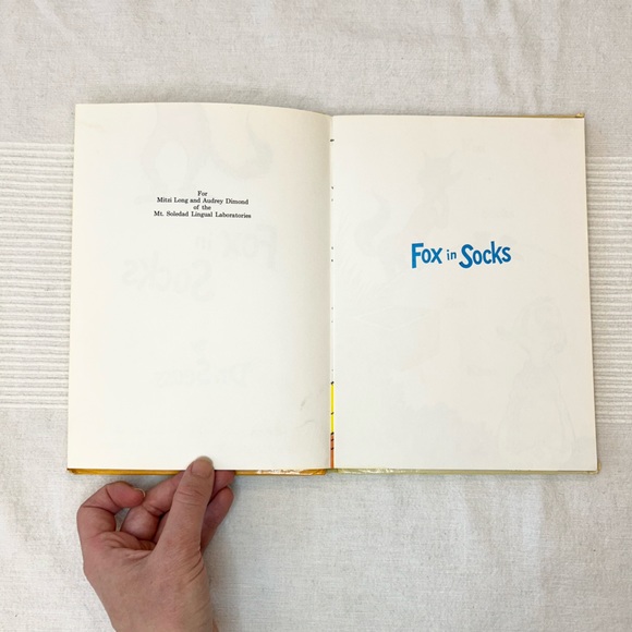 Vintage Fox in Socks Dr. Seuss's Book 1965 - Picture 8 of 13
